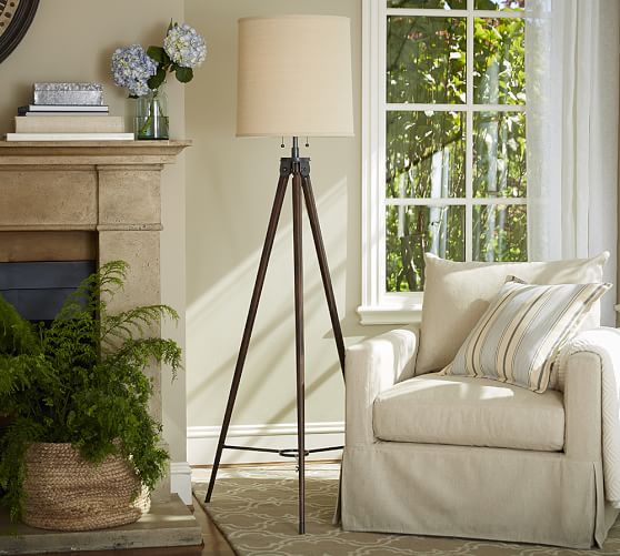 Gibson Statement Tripod Floor Lamp | Pottery Barn Gibson Statement Tripod Floor Lamp | Pottery Barn