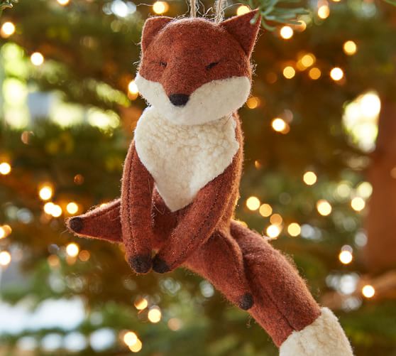 Felt Fox Ornament | Pottery Barn