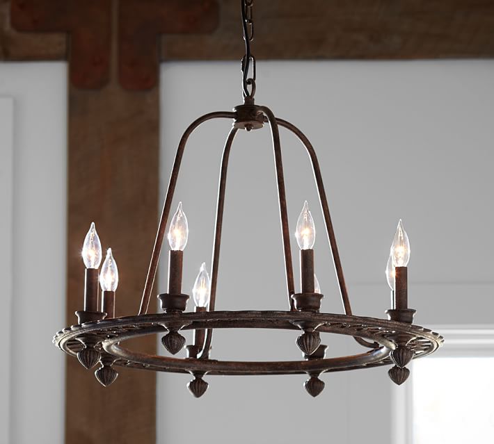 Iron Chandeliers Rustic Chandelier Designs Ornate Iron Ring Chandelier Pottery Barn