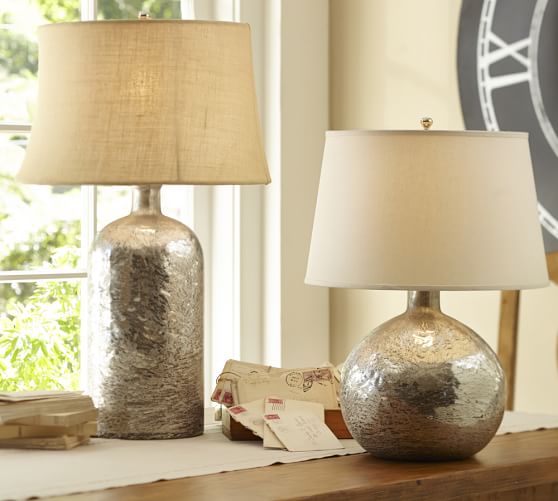 Antique Mercury Glass Table Lamp Bases Pottery Barn