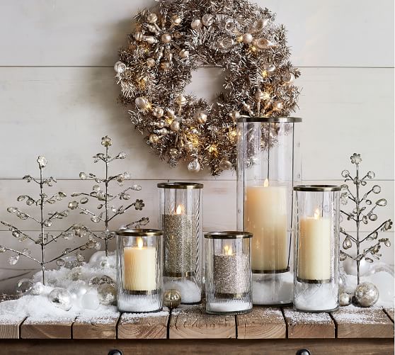 Cut Glass Hurricanes Pottery Barn