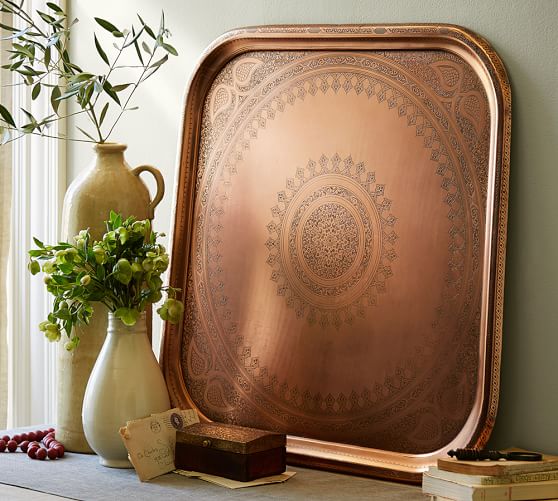 Copper Decorative Tray Pottery Barn