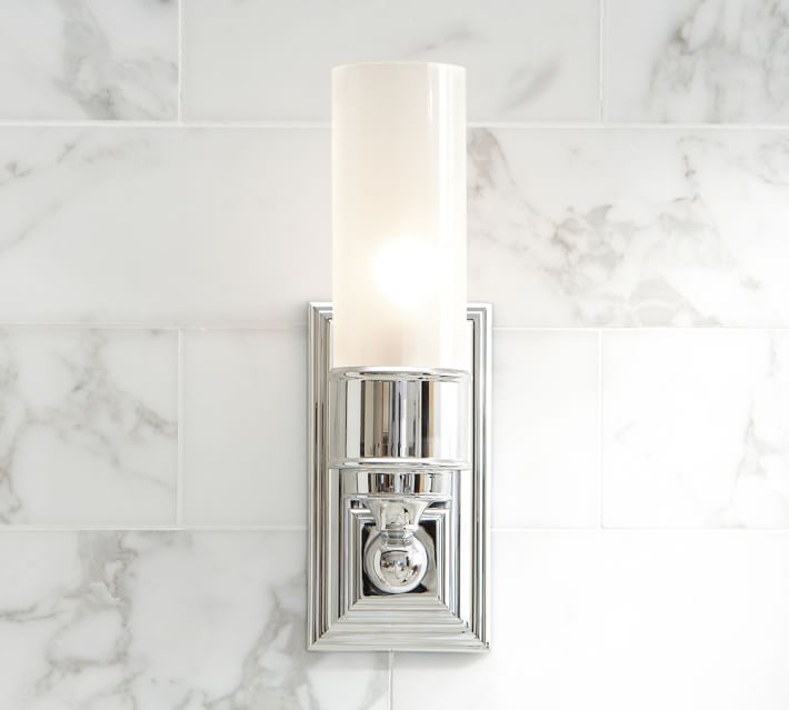 Bathroom Sconces Pottery Barn sussex tube sconce | pottery barn Bathroom Sconces Pottery Barn sussex tube sconce | pottery barn