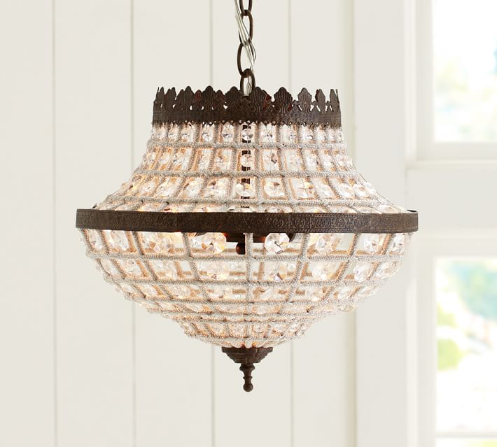 Dalila Beaded Crystal Chandelier Pottery Barn