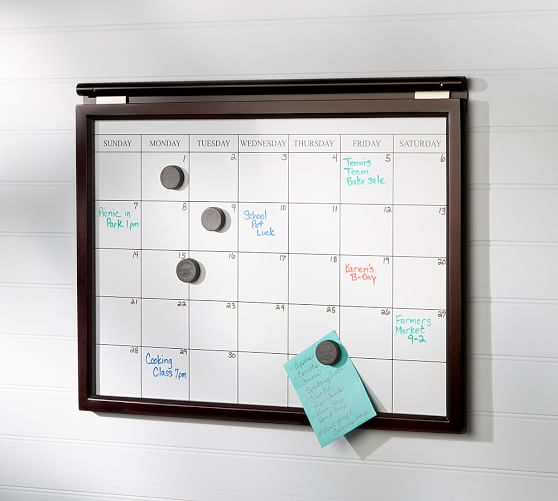 Daily System Magnetic Whiteboard Calendar Pottery Barn