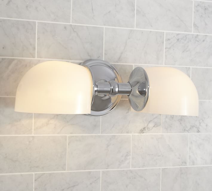 Bathroom Lighting Pottery Barn mercer double horizontal sconce | pottery barn Bathroom Lighting Pottery Barn mercer double horizontal sconce | pottery barn