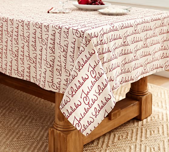 Fa La La Tablecloth Pottery Barn