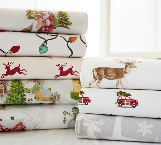 Silly Stag Organic Printed Sheet Set Pottery Barn