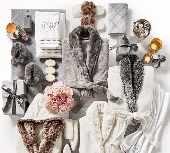 Faux Fur Slippers Pottery Barn