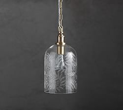 pendant lighting barn pottery pendants glass potterybarn etched