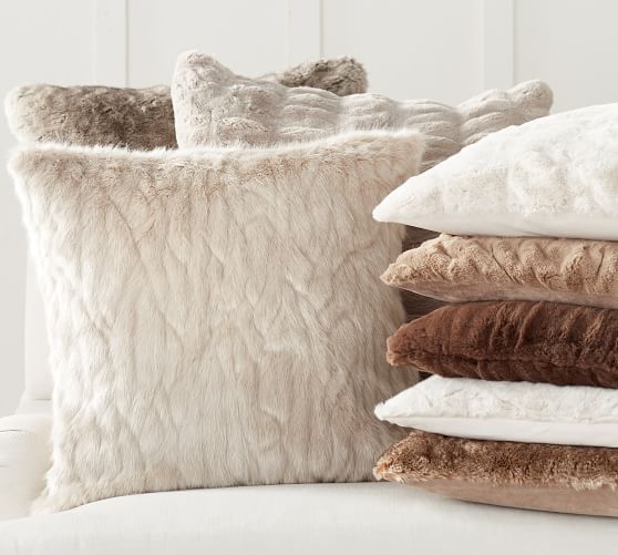 Faux Fur Pillow Cover Pottery Barn