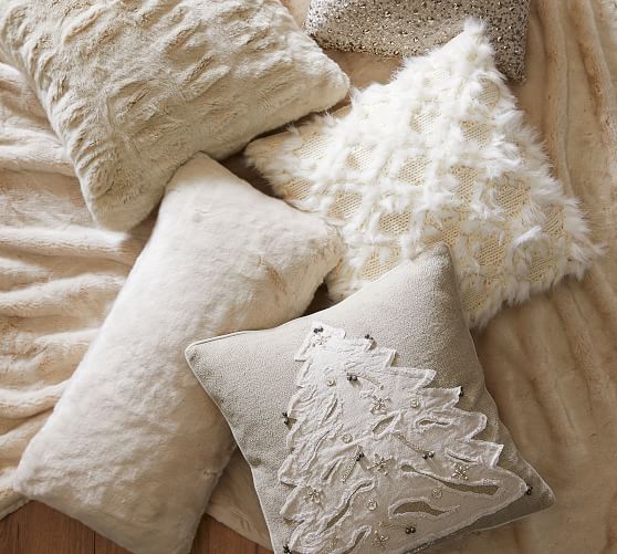 Alpaca Faux Fur Pillow Cover Pottery Barn