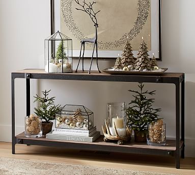 Clint Reclaimed Wood Console Table | Pottery Barn