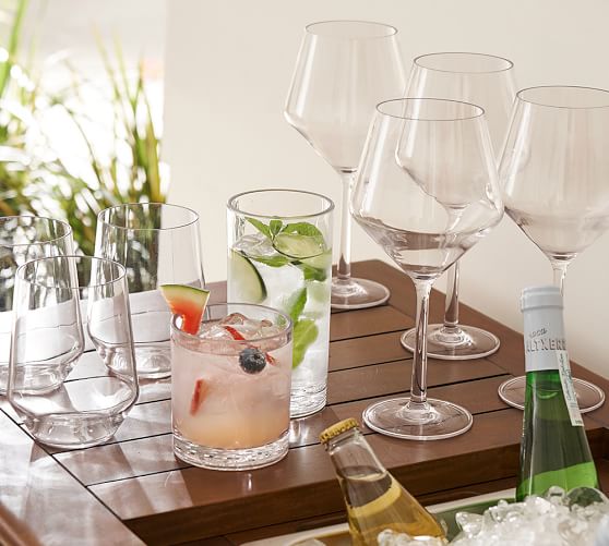 Happy Hour Outdoor Drinkware, Set of 4 Pottery Barn
