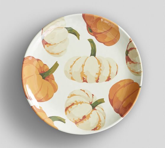 Scattered Pumpkin Melamine Salad Plate, Set of 4 Pottery Barn