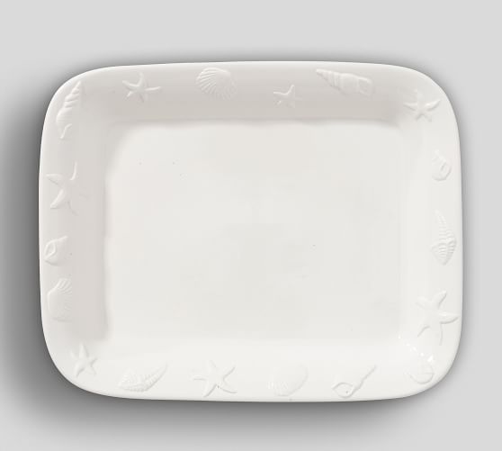 Seashore Deep Dish Serving Platter Pottery Barn