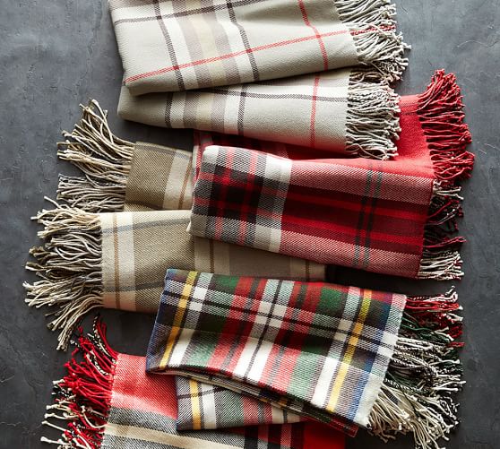 Harrison Plaid Throw Pottery Barn