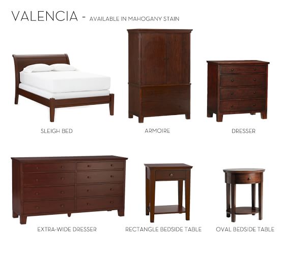 Valencia Sleigh Bed Pottery Barn