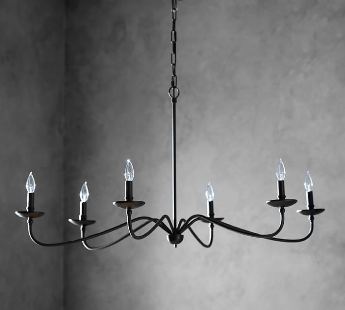 Long Chain Ul Chandelier Pottery Barn Lucca Indoor Outdoor Chandelier