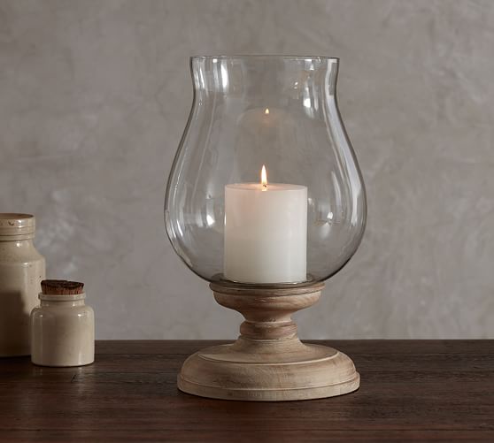 Ashton Wood Hurricane Pottery Barn