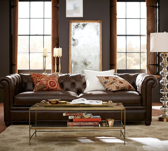 Chesterfield Leather Sofa Pottery Barn