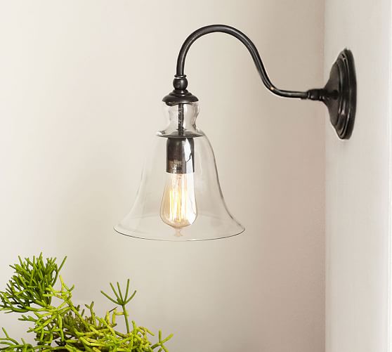 Rustic Glass Indoor/Outdoor Sconce Pottery Barn
