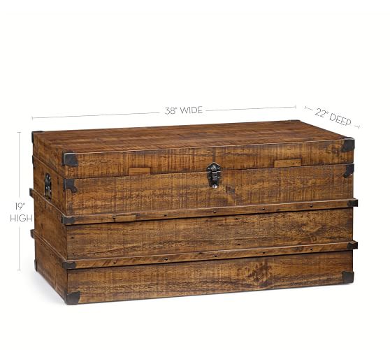 Mendell Reclaimed Wood Trunk Pottery Barn