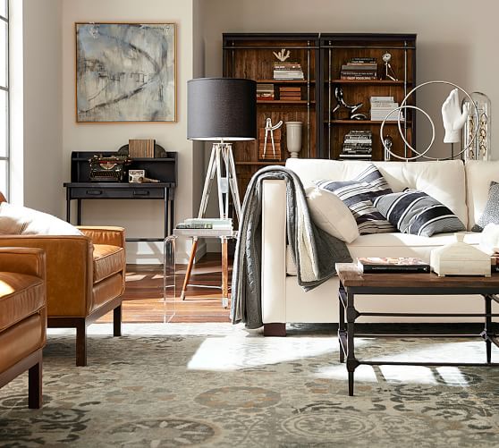 Talia Printed Rug Gray Pottery Barn