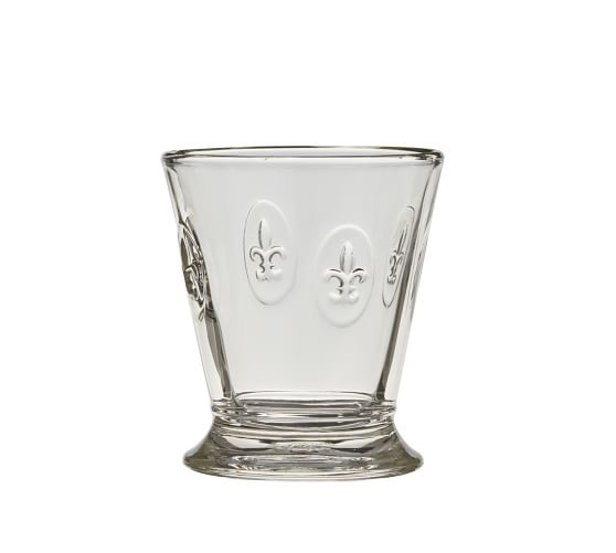Fleur de Lys Drinking Glasses, Set of 6 Pottery Barn