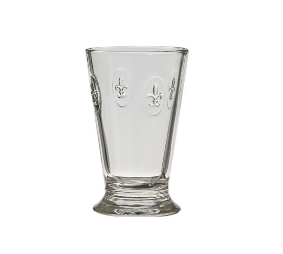 Fleur de Lys Drinking Glasses, Set of 6 Pottery Barn