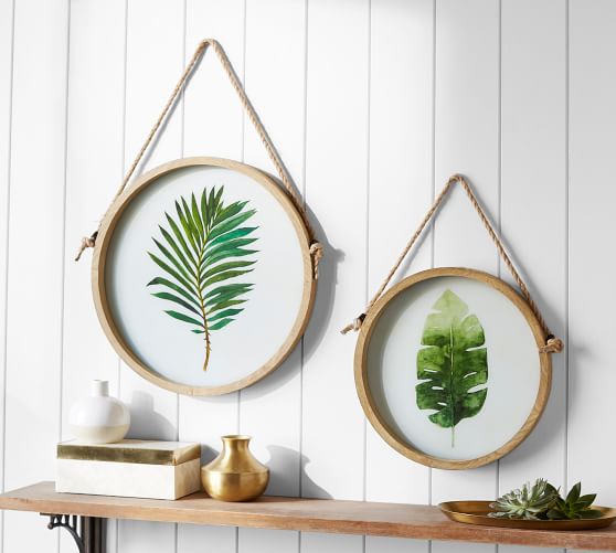 Botanical Framed Rope Prints, Set of 2 Pottery Barn