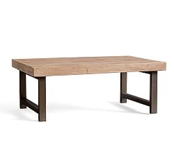 Gl Wood And Metal Coffee Tables Pottery Barn Griffin Reclaimed Wood Coffee Table Dusty Safari