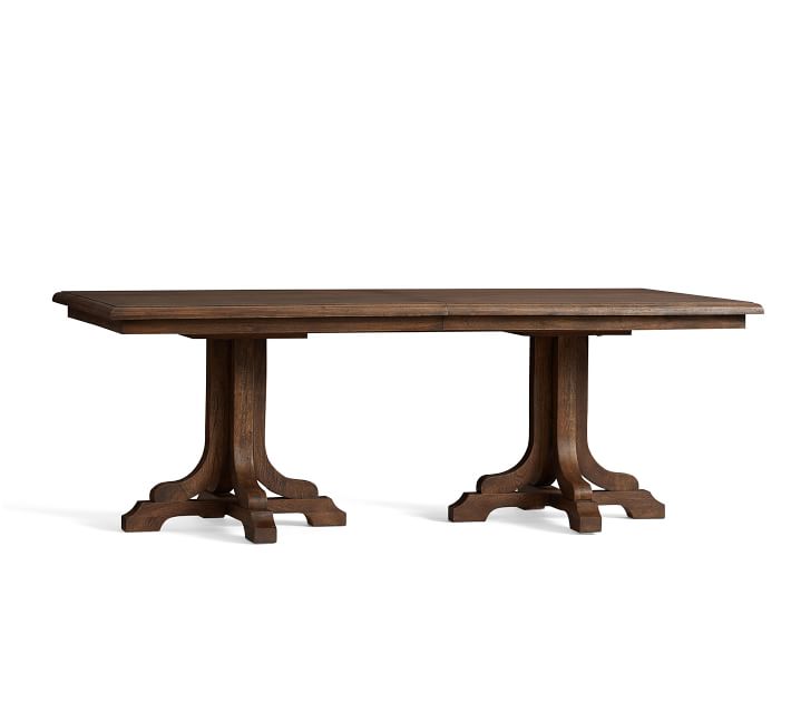 30 Inch Table Pottery Barn Linden Extending Dining Table Mink Brown
