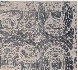 All Rugs Pottery Barn Bosworth Printed Wool Rug Gray