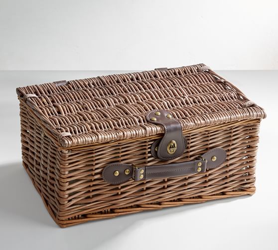 Rattan Picnic Basket for 2 Pottery Barn