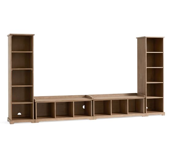 Samantha 4Piece Bench & Bookcase Entryway Set, Seadrift Pottery Barn