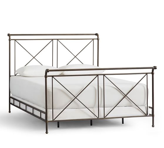 Loleta Iron Sleigh Bed Pottery Barn