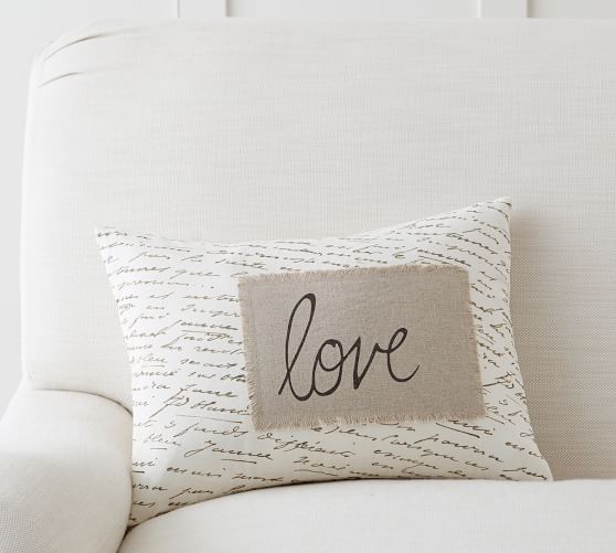 Love Letter Pillow Pottery Barn