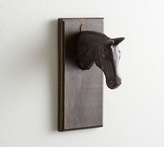 Wooden Horse Head Pottery Barn