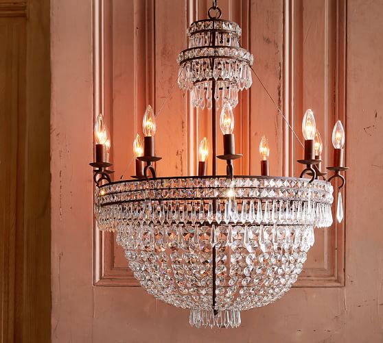 Ella Crystal Chandelier Pottery Barn