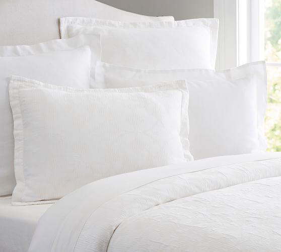 Jacquard Matelasse Duvet Cover & Sham Pottery Barn
