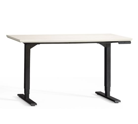Printer's Sit-Stand Electric Adjustable Desk | Pottery Barn
