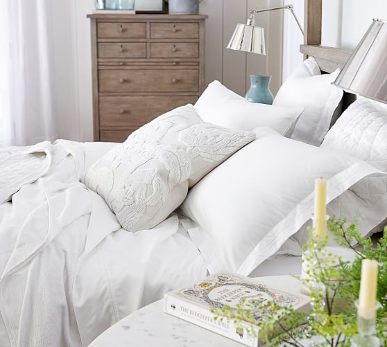 Belgian Flax Linen Duvet Cover & Sham White Pottery Barn