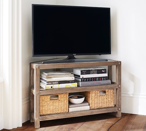 Brooklyn Corner Media Console Pottery Barn
