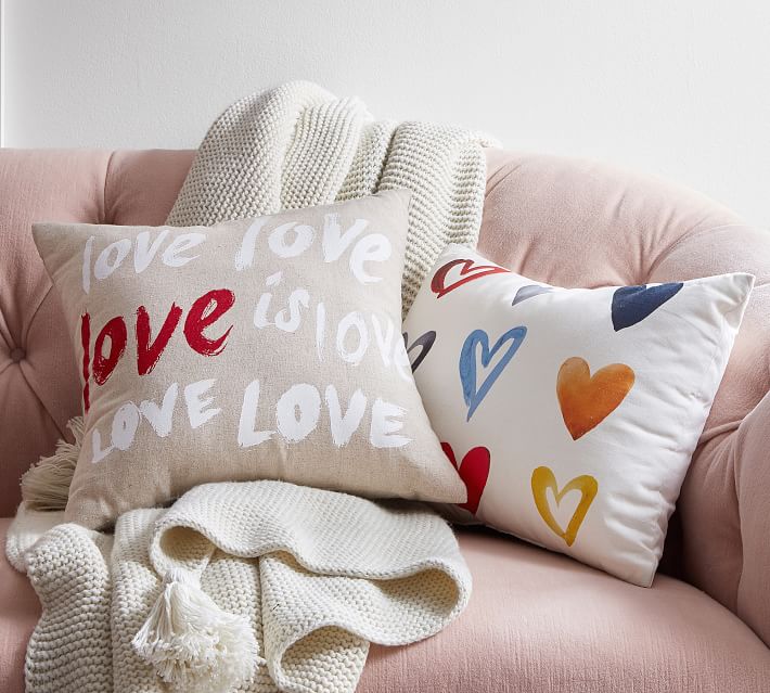 Love sentiment pillow