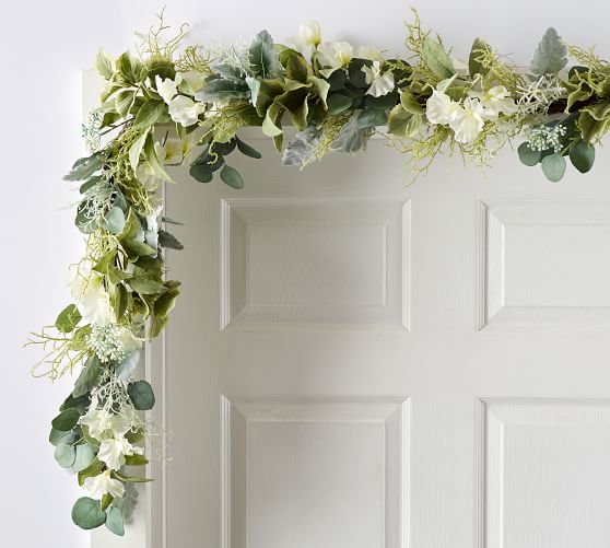 Faux Silver Sage Garland Pottery Barn