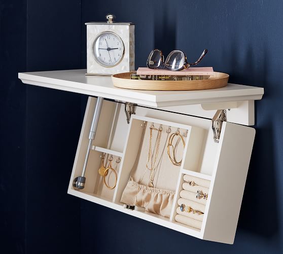 Concealed Jewelry Storage Shelf Pottery Barn
