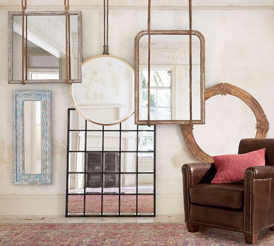 Foundry Square Wall Mirror Pottery Barn