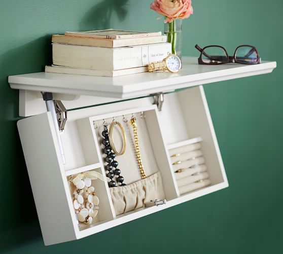 Concealed Jewelry Storage Shelf Pottery Barn