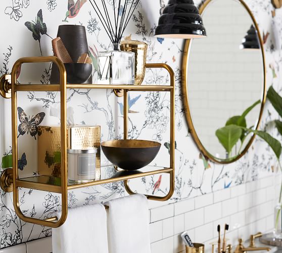 Vintage Round Mirror Pottery Barn